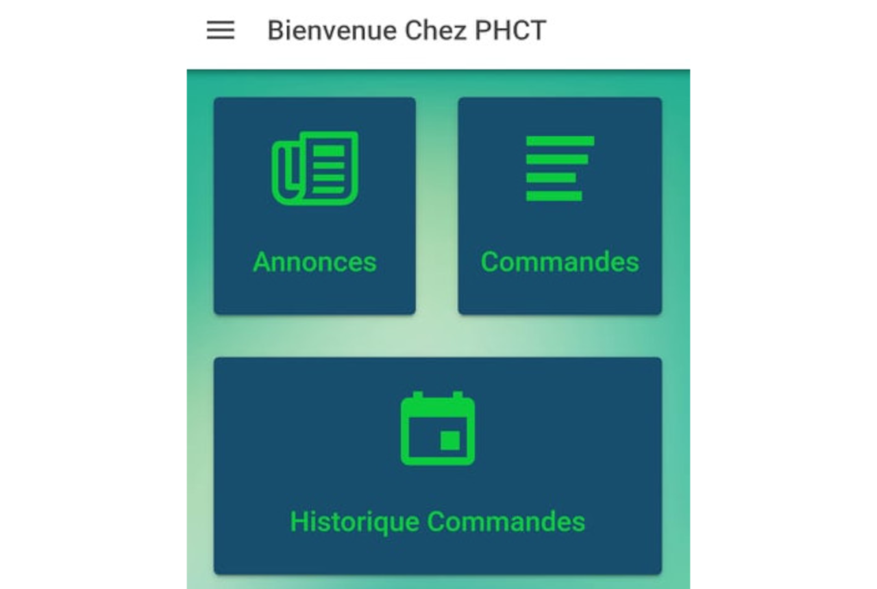 Projet Application mobile dasbord des commandes en ligne pour la PHARMACIE CENTRALE DE TUNISIE